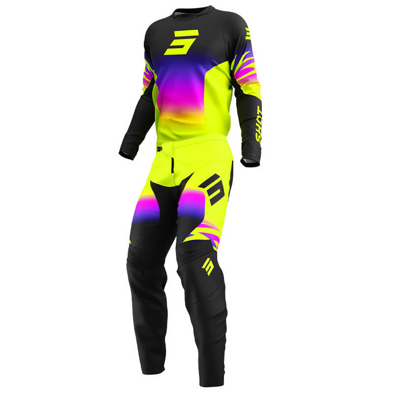 tenue enfant shot draw x trem jaune fluo 2025