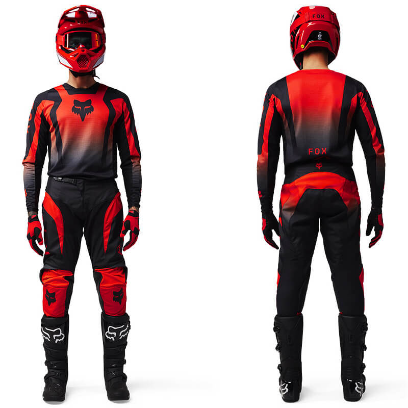 tenue fox racing 180 lean rouge 2025