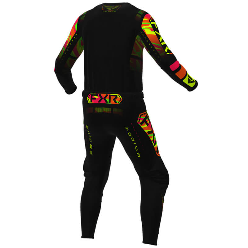 tenue motocross fxr podium sherbet camo noir 2025