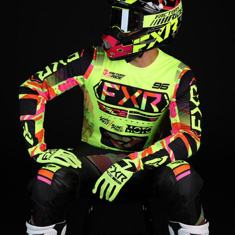 tenue mx fxr podium sherbet camo jaune 2025