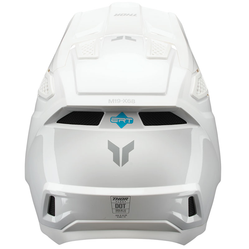 thor casque fleet blanc mat enduro