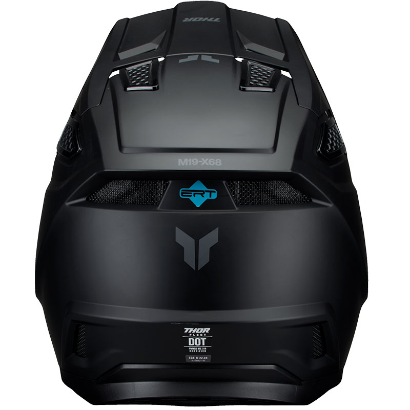 thor casque fleet noir mat enduro