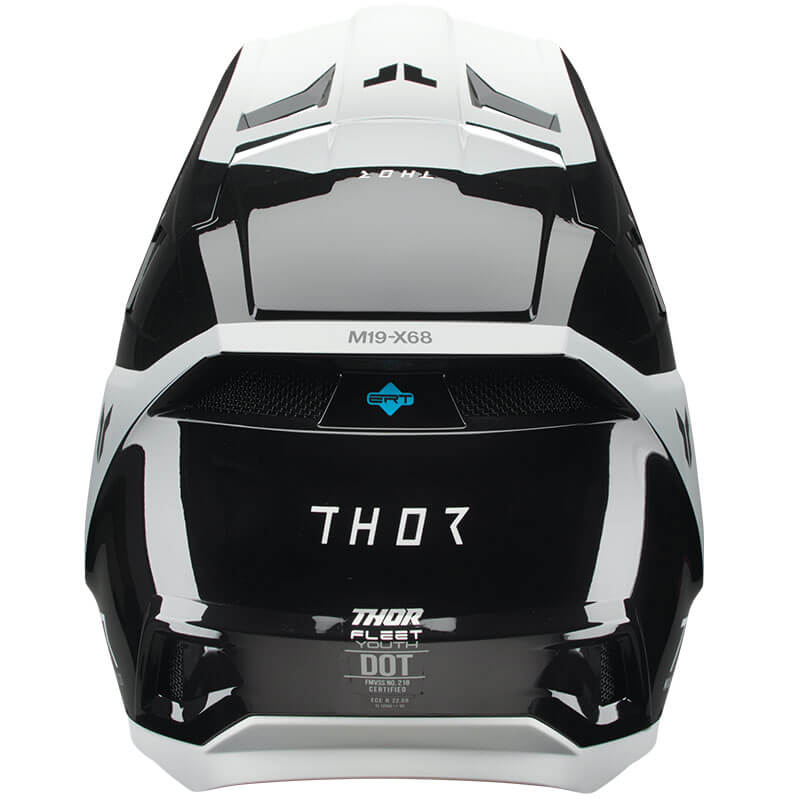 thor casque fleet storm noir blanc mx