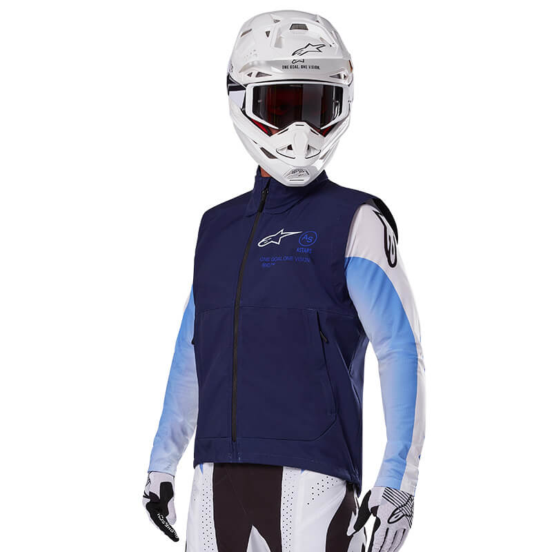 veste alpinestars techstar bleu marine 2025 motocross