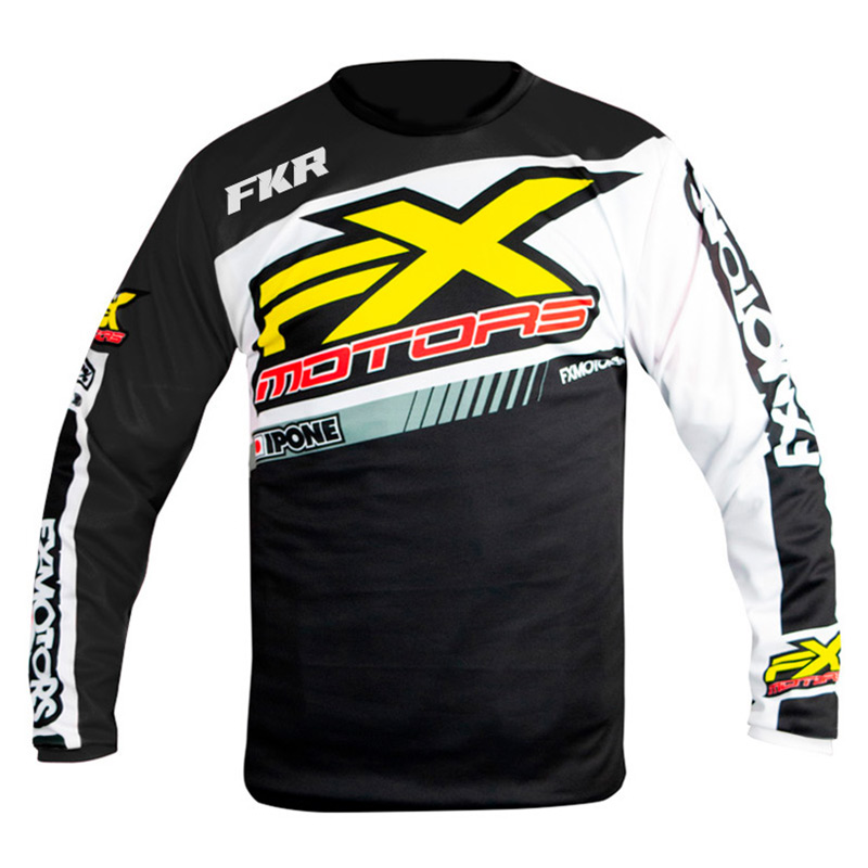 Maillot Cross FX MOTORS Racing Line Noir