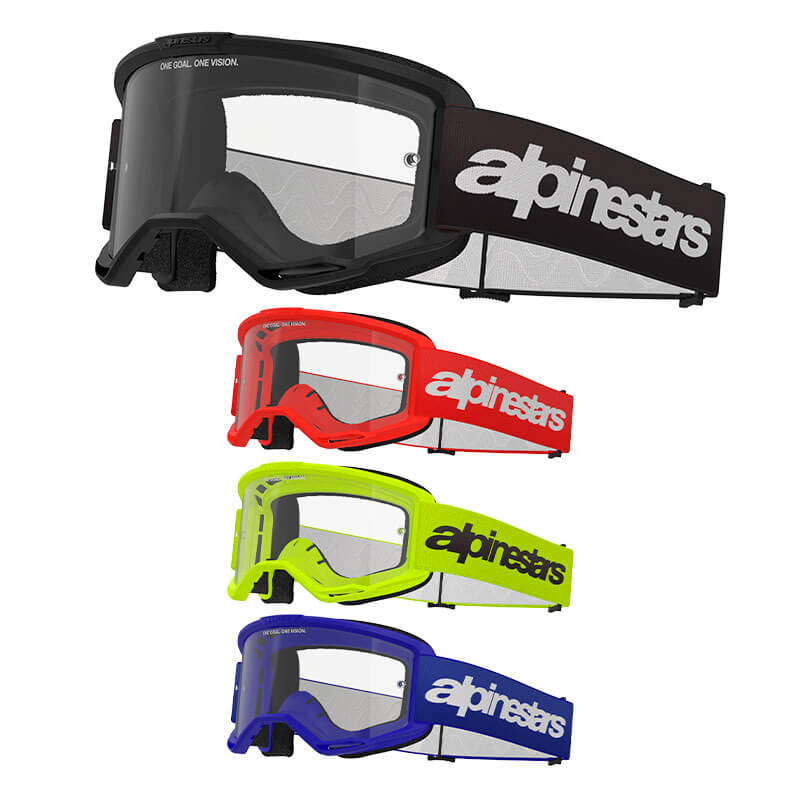 Masque Cross Alpinestars Vision 3 Wordmark - Ecran Clair