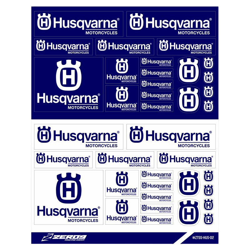 Planche de Stickers Husqvarna - Zeronine