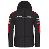 Sweat Bud Racing Team à Capuche Zip Rouge/Noir 2024