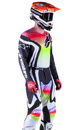 Tenue Cross Alpinestars Racer Semi Noir/Multicolore 2023