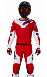 Tenue Cross Alpinestars Racer Veil Rouge/Blanc/Violet 2025