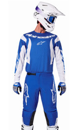 Tenue Cross Alpinestars Fluid Haul Bleu/Blanc 2025