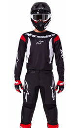 Tenue Cross Alpinestars Fluid Haul Noir/Blanc 2025