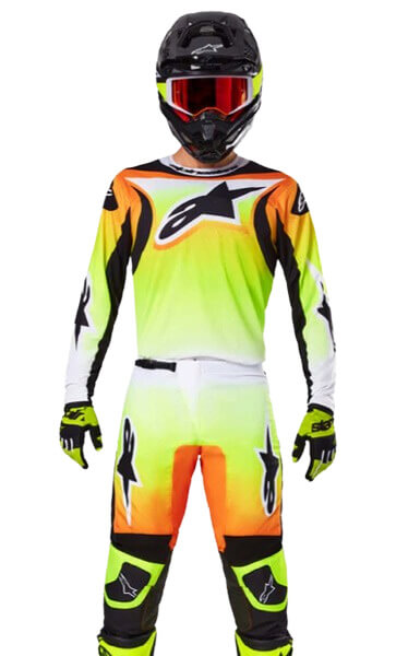 Tenue Cross Alpinestars Fluid Wurx Jaune Fluo/Noir 2025