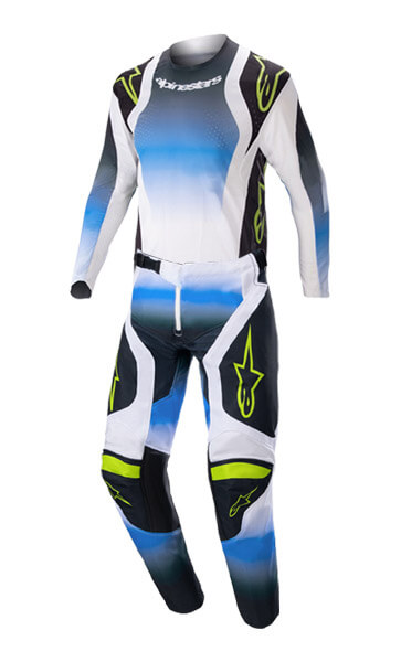 * Tenue Cross Enfant Alpinestars Racer Push Bleu/Blanc 2023 *