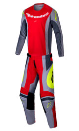 Tenue Cross Enfant Alpinestars Racer Melt Rouge/Gris 2025