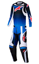 Tenue Cross Enfant Alpinestars Racer Wurx Bleu/Noir 2025