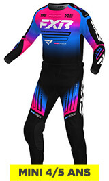 Tenue Cross Enfant FXR Racing Clutch MX Rose/Bleu 4/5 Ans 2025