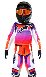 Tenue Cross Enfant Alpinestars Racer Wurx Orange/Violet 2025