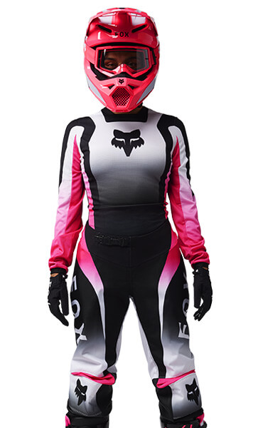 Tenue Cross Femme Fox Racing 180 Lean Noir Rose 2025 FX MOTORS