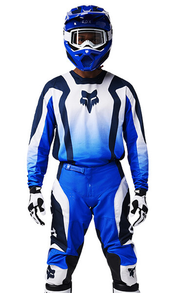 Tenue Cross Fox Racing 180 Lean Bleu 2025