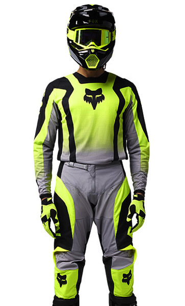 Tenue Cross Fox Racing 180 Lean Jaune Fluo 2025