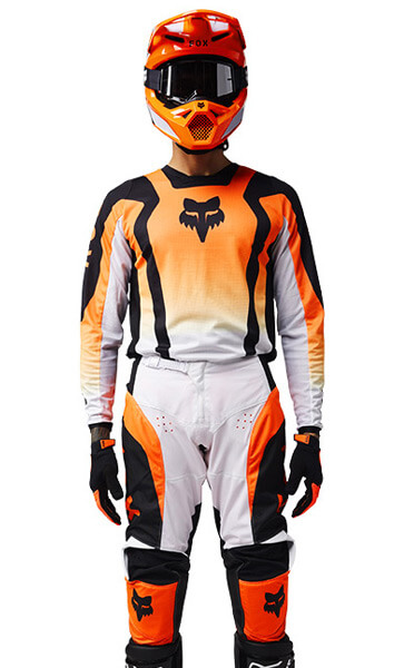 Tenue Cross Fox Racing 180 Lean Orange Fluo 2025