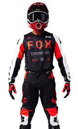 Tenue Cross Fox Racing 180 Race Spec Noir/Rouge 2025