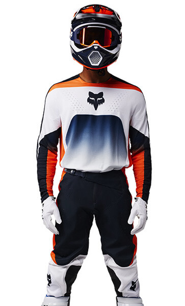 Tenue Cross Fox Racing 360 Divider Orange Fluo/Bleu Nuit 2025