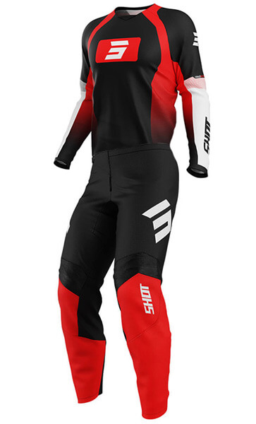 Tenue Cross SHOT Draw Instinct Rouge 2025