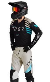 Tenue Cross THOR MX Launchmode Zone Noir 2025